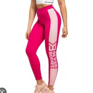 Better Bodies Pink Chrystie High Tights XXS/XS Like New